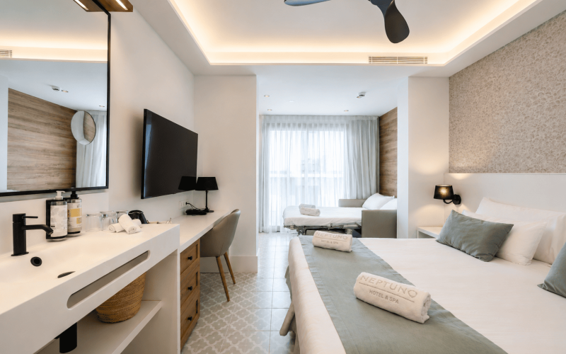 Habitación Cuádruple Neptuno Hotel & Spa Calella