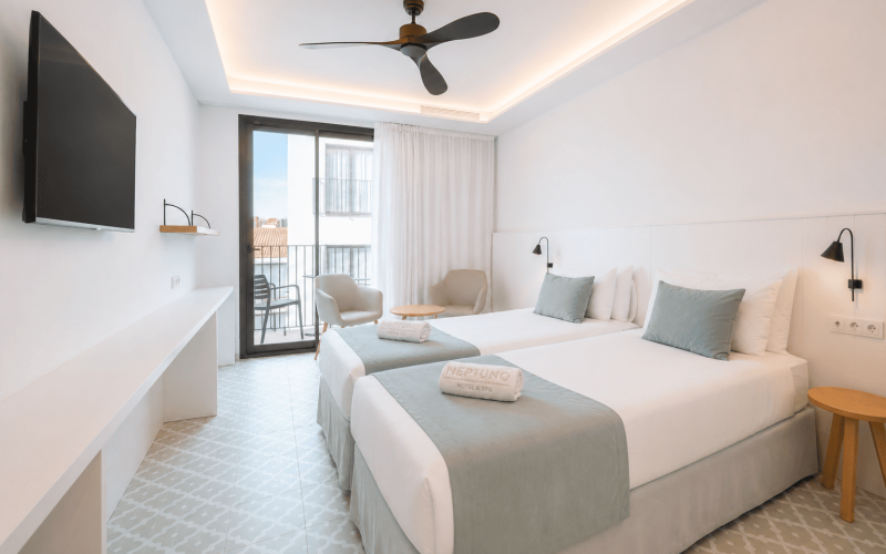 Habitación Doble Balcón Neptuno Hotel & Spa Calella